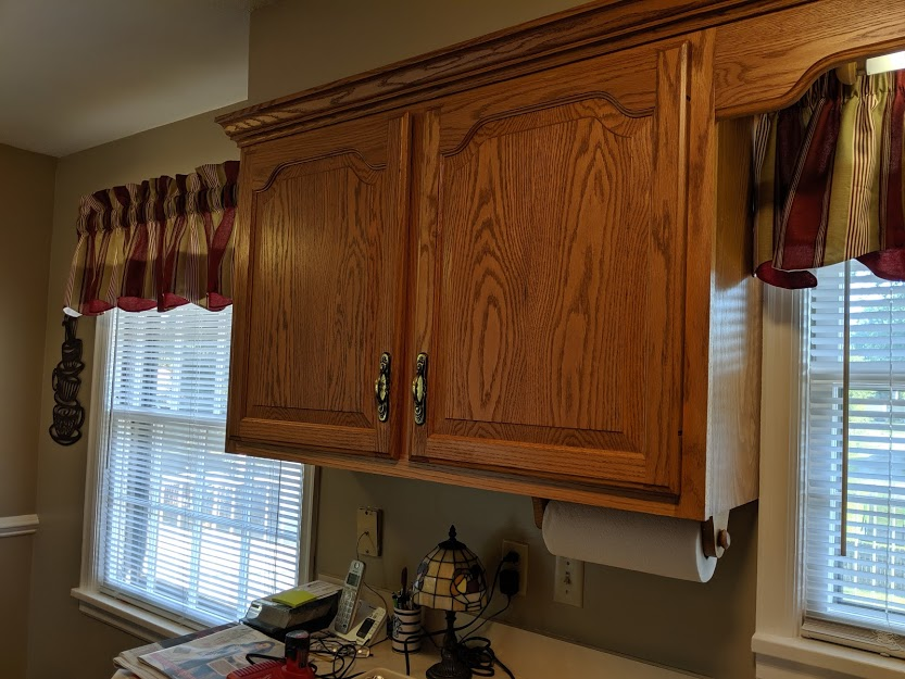 kitchen cabinet in honey oak color