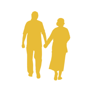 outline of couple holding hands
